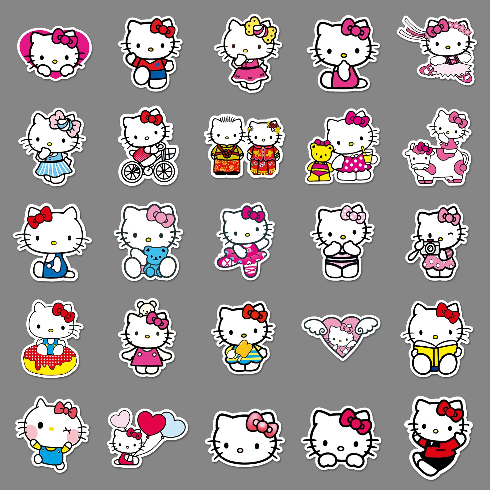 Hello kitty, милый декоративный наклейка, чемодан, (跨境贸易)