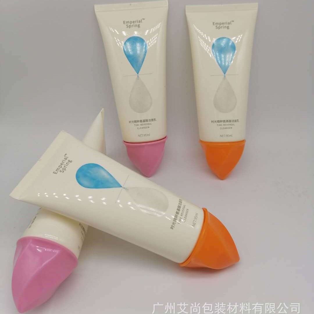 化妆品新品系列100g洁面乳美白泥啫喱霜新品上市 PE塑料包材包印