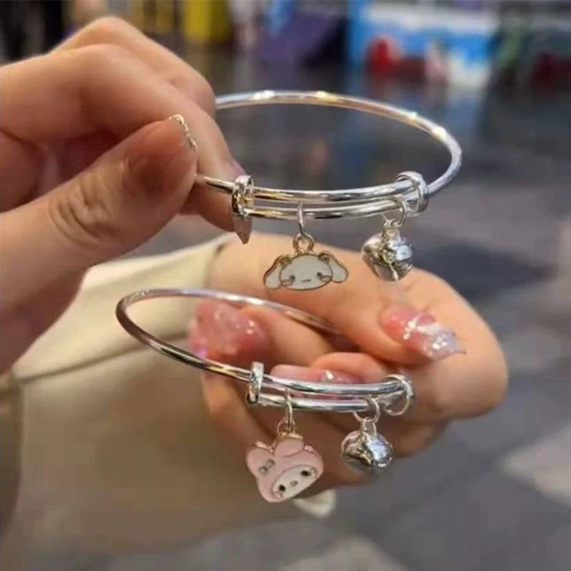 Sanrio, Hello Kitty, маленький колокольчик, женское браслетик для школьниц, подарок на день рождения