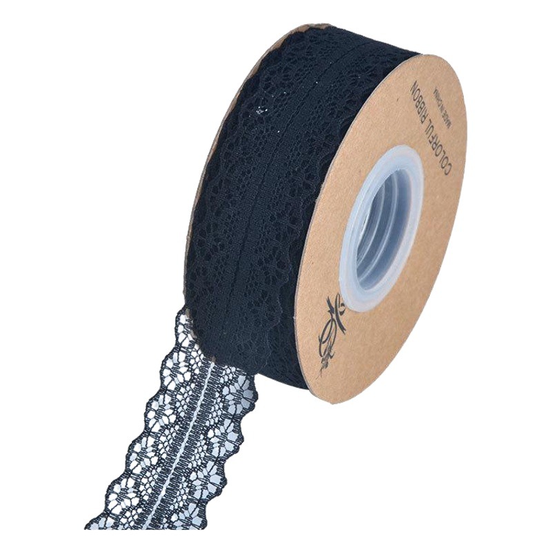 Fibra color 3cm flor pastel caja de regalo mano hecho a mano DIY tocado cinta de encaje arco cinta al por mayor