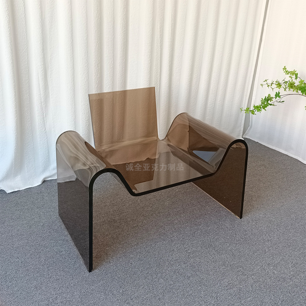 后现代简约亚克力沙发椅北欧风休闲椅创意个性客厅单人沙发躺椅