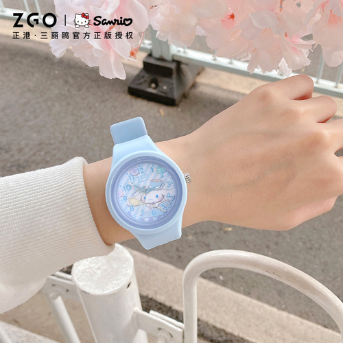 Zhenggang Sanrio genuine joint children's watch female cute cinnamon dog waterproof student jelly quartz watch girl