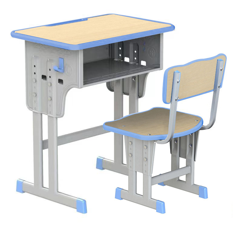 Mesa y silla directas de fábrica mesa de entrenamiento de estudiantes de escuela primaria mesa de escritura y silla de escritorio de la escuela clase de reparación image 9