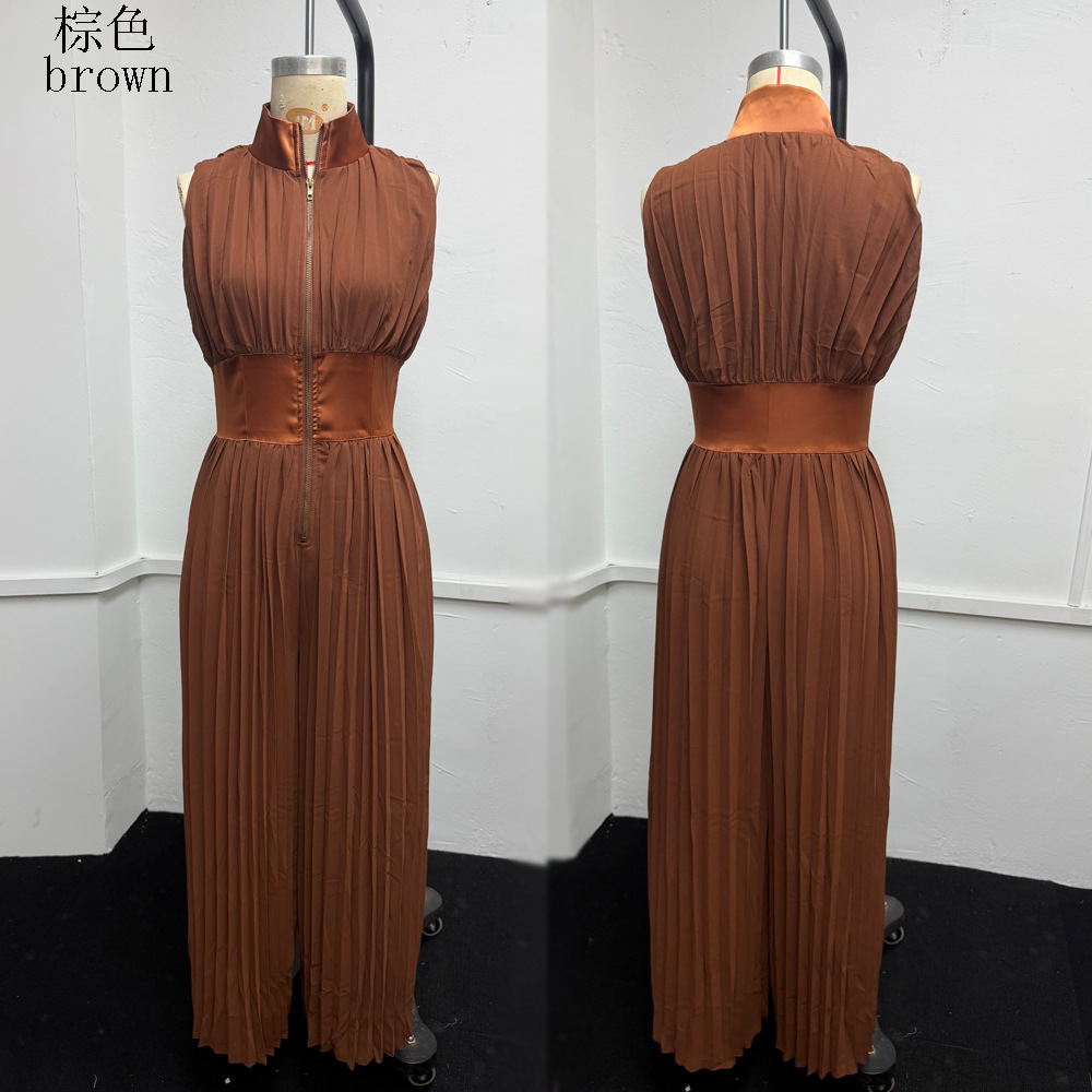 2026 nuevo estilo transfronterizo de moda europea y americana, plegado sexy cuello jatuán, pantalones de piernas largas de mujer blancas image 11