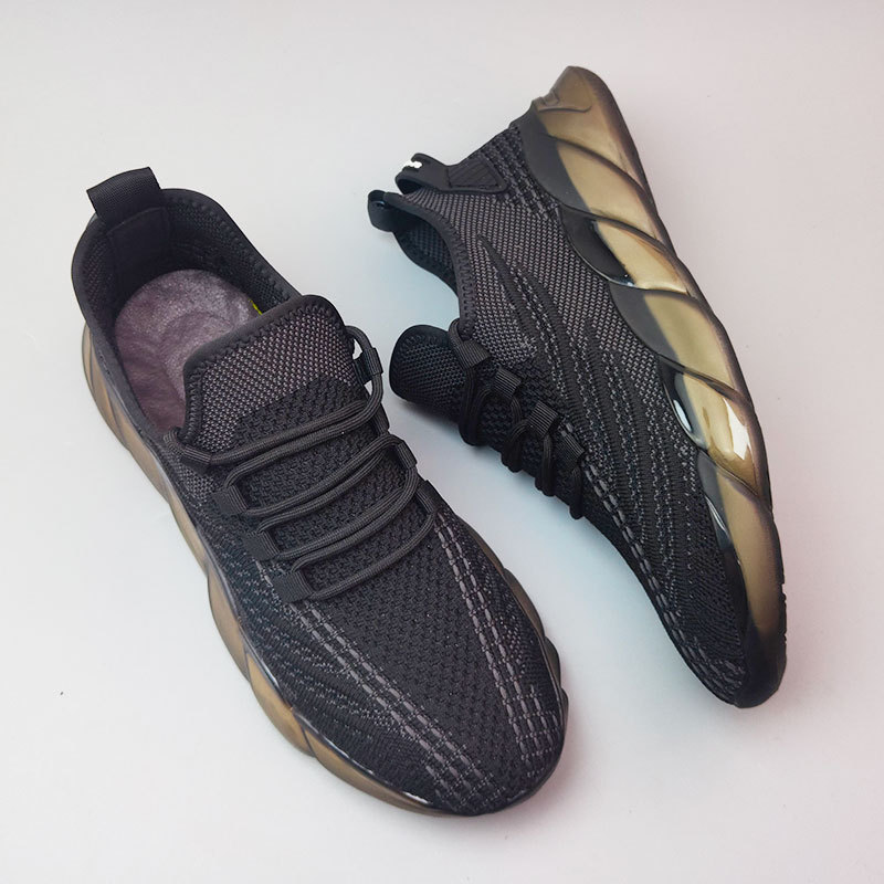 Sportvlieg geweven mesh ademende 2024 nieuwe hardloopschoenen, popcorn zachte zooltrend, vrijetijdsschoenen voor heren_voghion.com