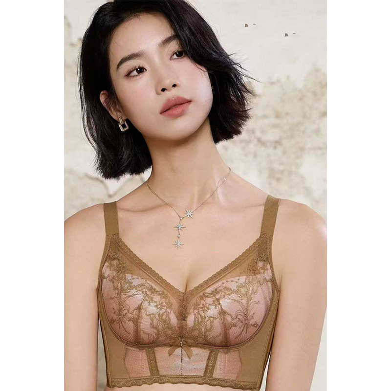 Spring and Summer High-Quality Beauty Salon Line Intimates Medium-Thick B Cup Small Breast Push-Up Adjustable Side Breast Bra