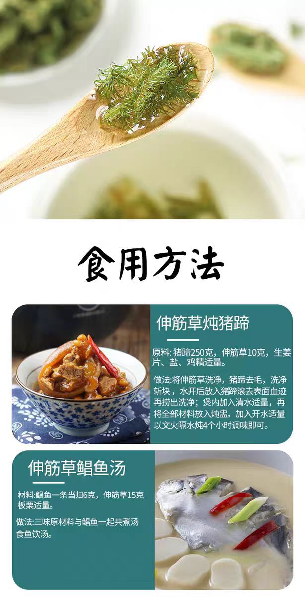 Shen Jin Cao (Lycopodium clavatum) — Dried Clubmoss Herb for Foot Soaks & Herbal Wine in use