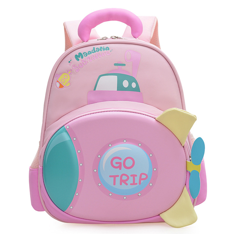 Mochila de niña encantadora cartón de dibujos animados tridimensional mochila de jardín de infantes para niños transpirable mochila de niñas pequeñas