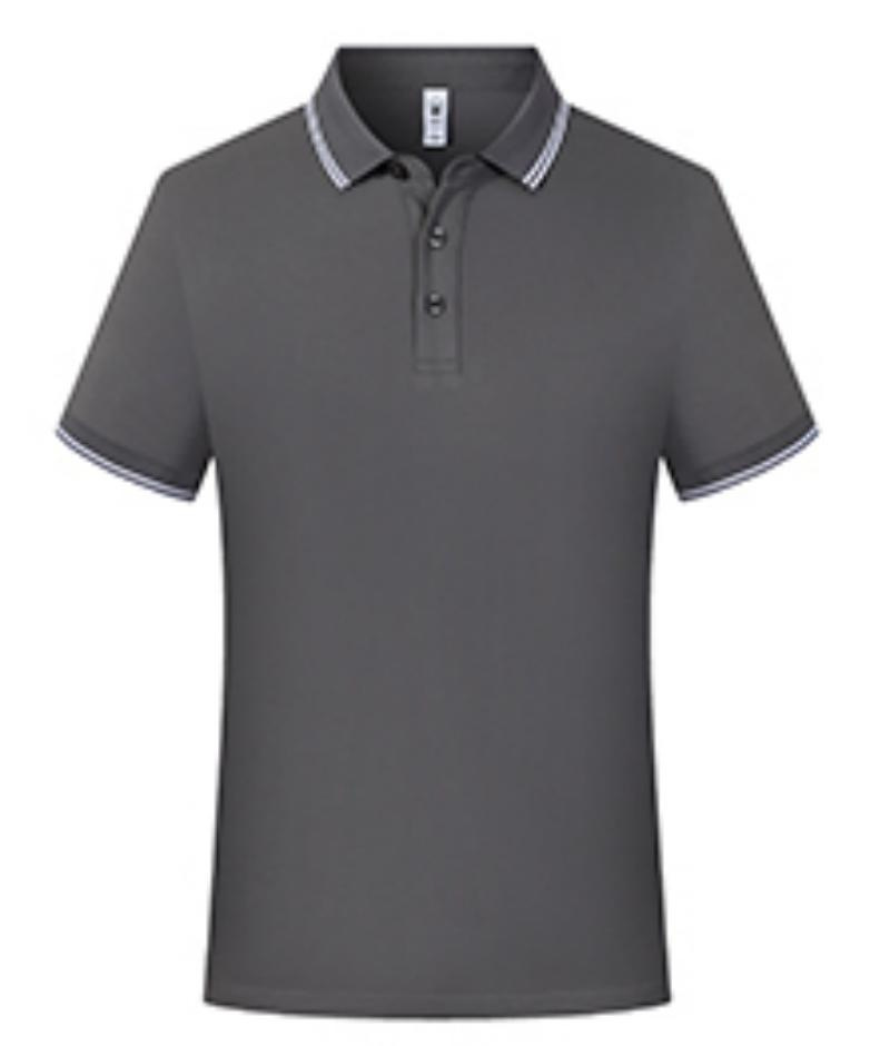 Summer Ice Silk DuPont Sorona Cool Sensación Segunda Clase Cuello Color Solapa Camiseta POLO Manga corta cabello de una pieza