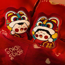 压床娃娃陪嫁一对结婚高档新款婚房布置喜字红色婚庆公仔新婚礼物