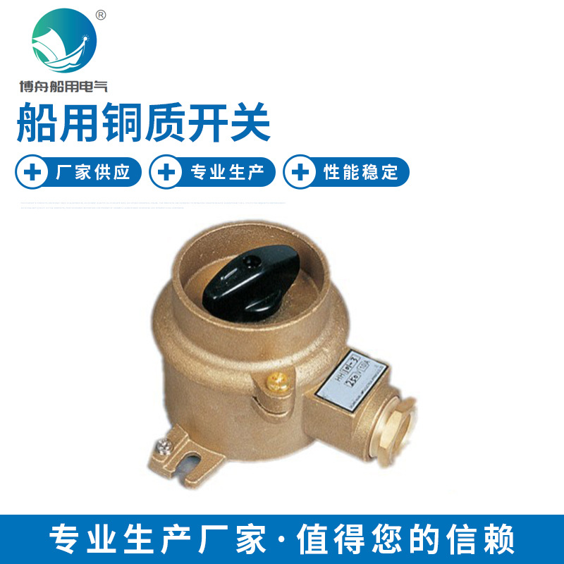 HH101 船用铜质开关 户内外防水单控铜开关 船用铜质水密开关