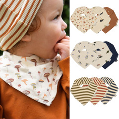 Saliva baby cotton meal anti-dirty bib newborn baby anti-vomiting absorbent bib triangular scarf spring and autumn style