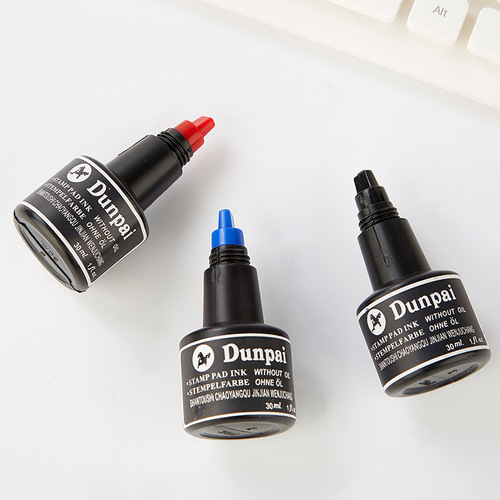 Second drying ink red black blue stamp ink pad special oil red ink seal ink non-erasable marking water