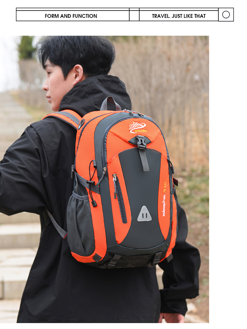 Sportlicher Rucksack Fahrradrucksack Rucksack mit Schultergurten Herren Reiserucksack große Kapazität lässiger Reiserucksack Camping Outdoor Wanderrucksack Bergrucksack