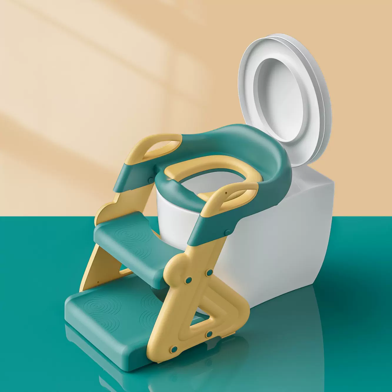 小孩马桶梯儿童马桶圈用品婴幼儿宝宝阶梯折叠坐便器婴幼儿适用