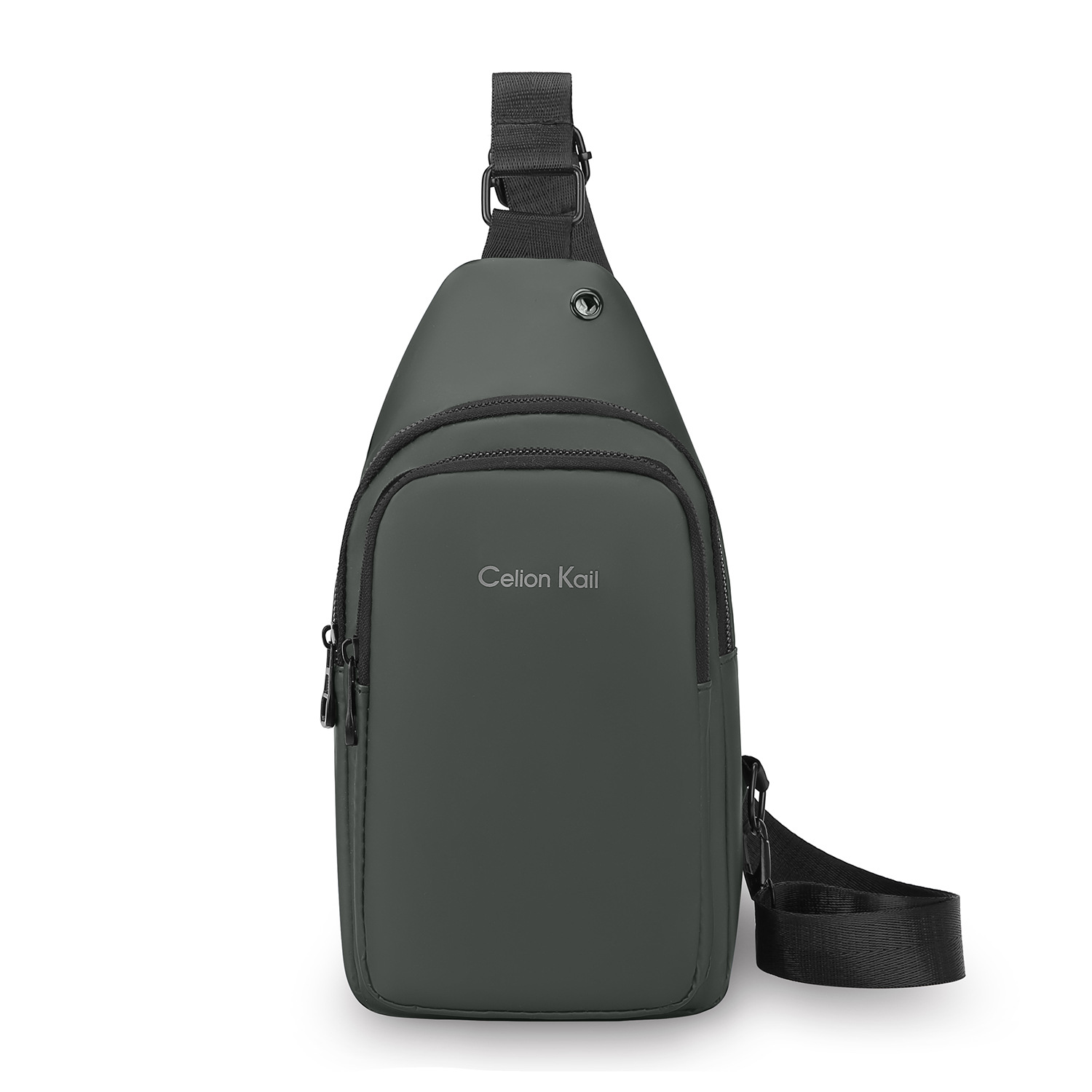 Bolso bandolera de un solo hombro deportivo impermeable de gran capacidad para hombre 2025 primavera mochila de pecho de moda casual simple