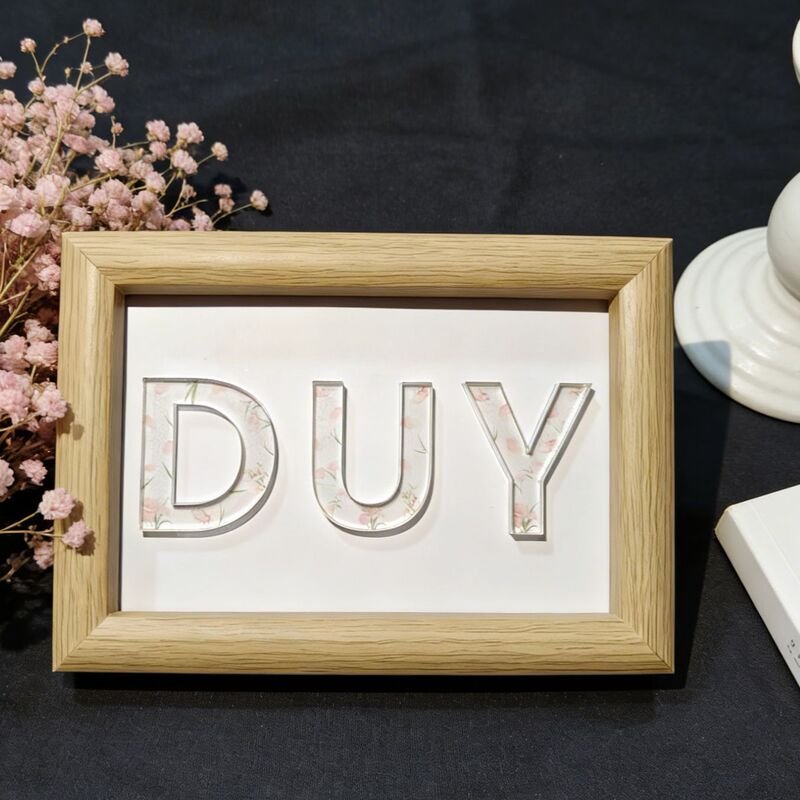 New Chinese Valentine's Day Gift Letter Photo Frame Ornament Creative Birthday Gift Bedside Decoration