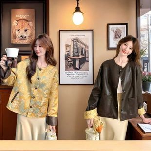 ����ʽ���L���洩ӡ��PUƤ������Ů2025�＾�¿�С��������������