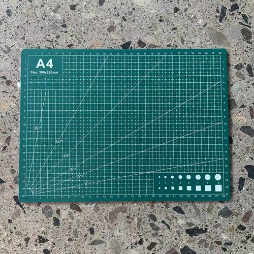 A1-A6 Green Cutting Mat 2.5mm In-Stock Paper Cutting Pad Double-Sided Anti-Cut Mat Student Desktop Craft Carving Board