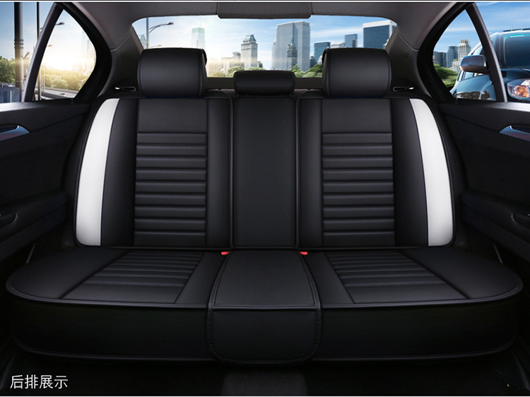 Wow Customized Car Seat Cover, Universal Car Seat Cover for All Seasons, Nappa Leather Fully Enclosed Seat Cover, Ventilated and Breathable