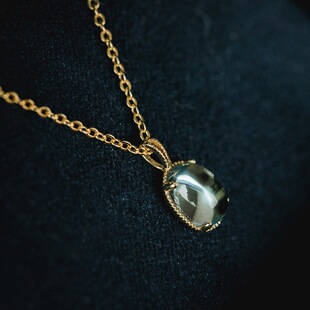 Yanyu ~ S925 Silver Plated 18K Gold Pure Silver Necklace Pendant French Light Luxury Retro vintage Clavicle Chain