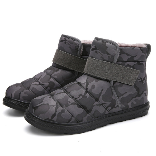 Outdoor Cross-border Amazon New Snow Boots for Women with Fleece Warmth and Cotton Shoes for Men, Ice Skating Boots with High Collar and Thick Warmth