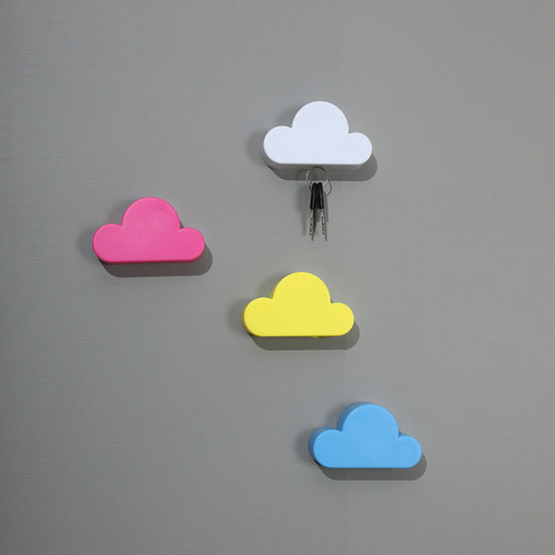 Cloud Key Strong Magnetic Force Non-Piercing Suspension Creative Home Key Storage Anti-Loss Promotional Gift