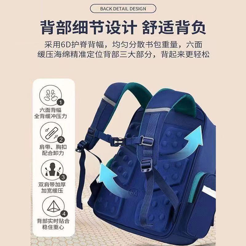 Naruto Kullo lindo alivio de la carga mochila de la columna escolar estudiante de la escuela primaria masculino uno, dos, cuatro y seis años mochila de dibujos animados de gran capacidad