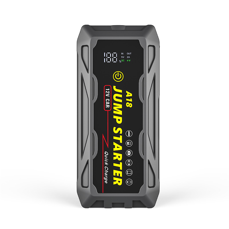 Fuente de alimentación de emergencia multifuncional para coche, 12V, arrancador de coche, banco de energía, carga rápida de tres pruebas, PD66W, carga rápida bidireccional