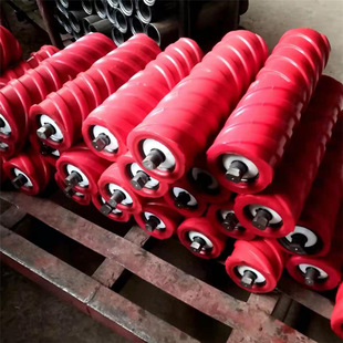 Light Weight Wear Resistant Polyurethane Spiral Roller Long Service Life Φ89 Polyurethane Spiral Roller