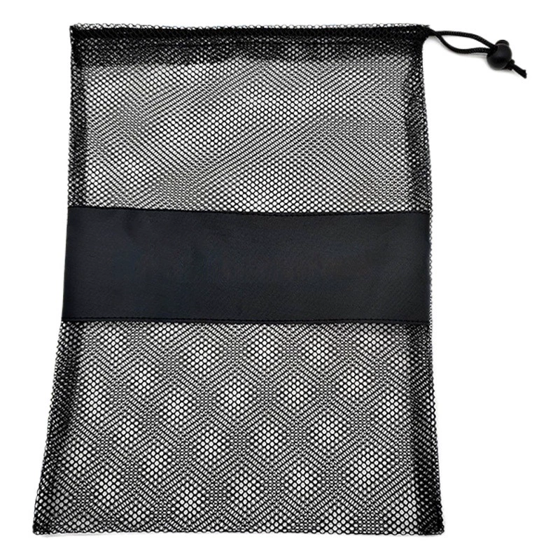Спортивная сетчатая сумка из полиэстера для хранения, черная сетчатая сумка на шнурке, упаковочная сумка для фитнеса на шнурке