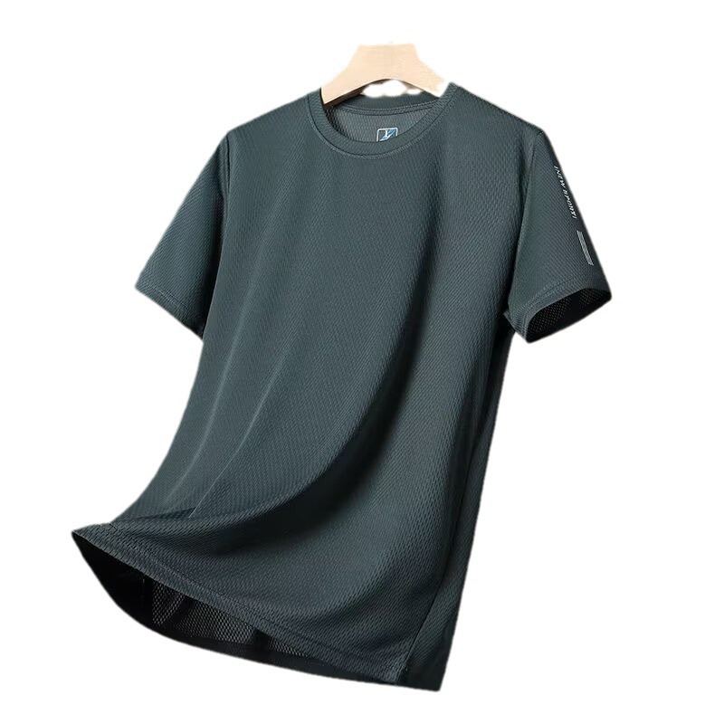 Quick dry summer breathable basketball sports silk short sleeve…