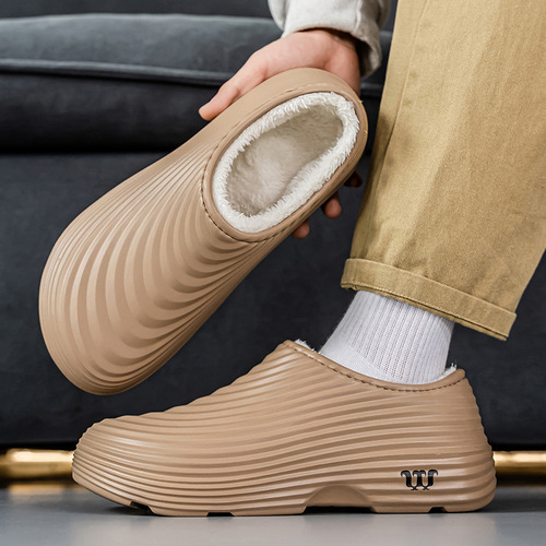 Wrapped cotton slippers, chef's shoes, waterproof kitchen shoes, slip-on, non-slip, labor protection work shoes, non-slip and wear-resistant