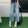 夏季大码宽松显瘦牛仔裤