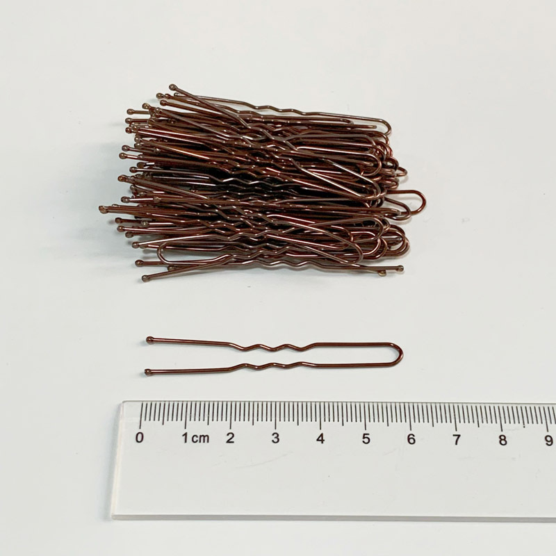 Clip en forma de U negro negrita apretada Placa de estudio horquilla de novia horquilla clip de acero clip de pelo roto flequillos tocado