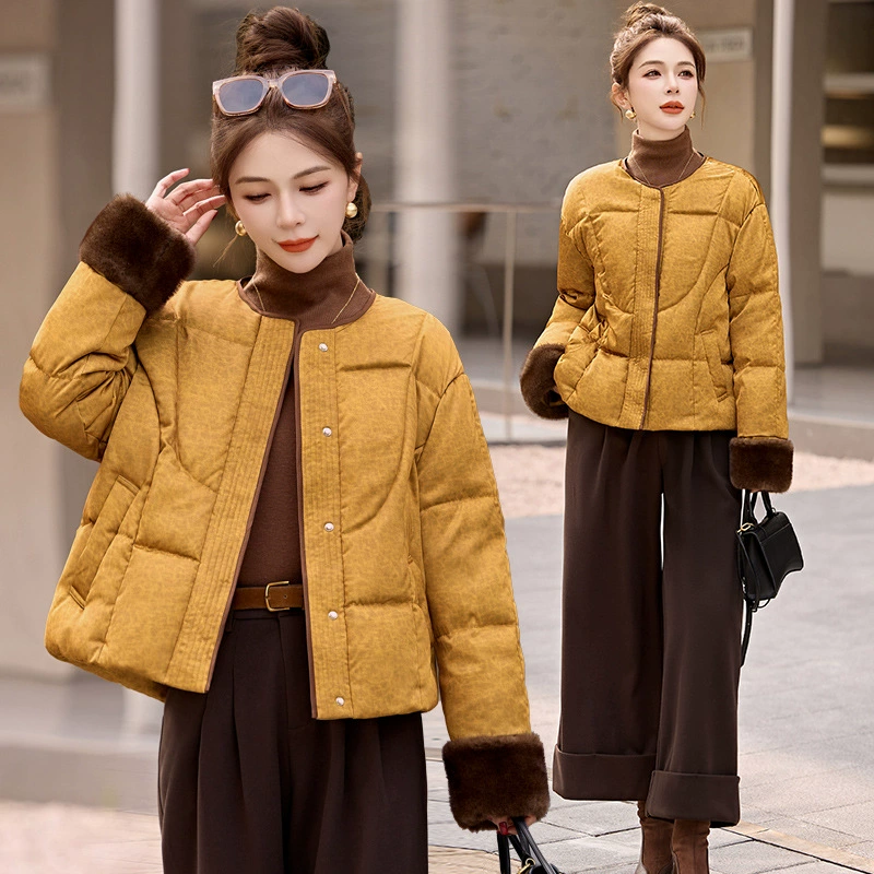 Новая зимняя мода новый китайский толстый пуховик новый стандарт 90 белая утка