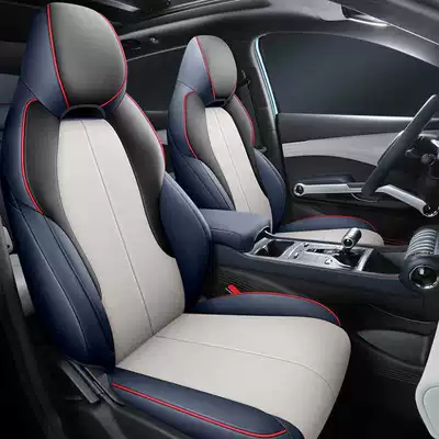 Modelə uyğun (Original) oturacaq örtükləri — Cushion Leather Seat Cover - original-blue-standard-version-note-the-model-year-rear-half-package