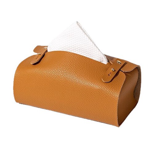 Tissue box, paper box, ins style, high-end living room, high-end face, household, light luxury desktop, high-end leather paper box