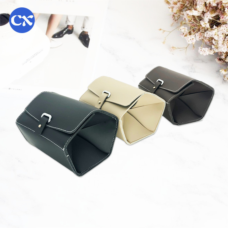 Soft Leather Multi-grid Glasses Case Large Capacity Portable Compression-resistant Sunglasses Storage Box for Myopia Handmade Glasses Case