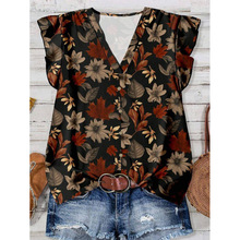 U 79048 Loose Ruffle Sleeve Shirt ����ñ��Ů�����羳����