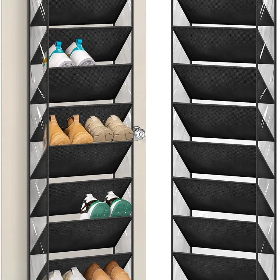 Трансграничные горячие продажи 10 слоев прозрачной двери на стойке для хранения обуви, глубокие карманы, большие сумки для обуви
