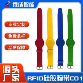 厂家供应批发RFID硅胶腕带C01  防尘防水酒店取电卡定制