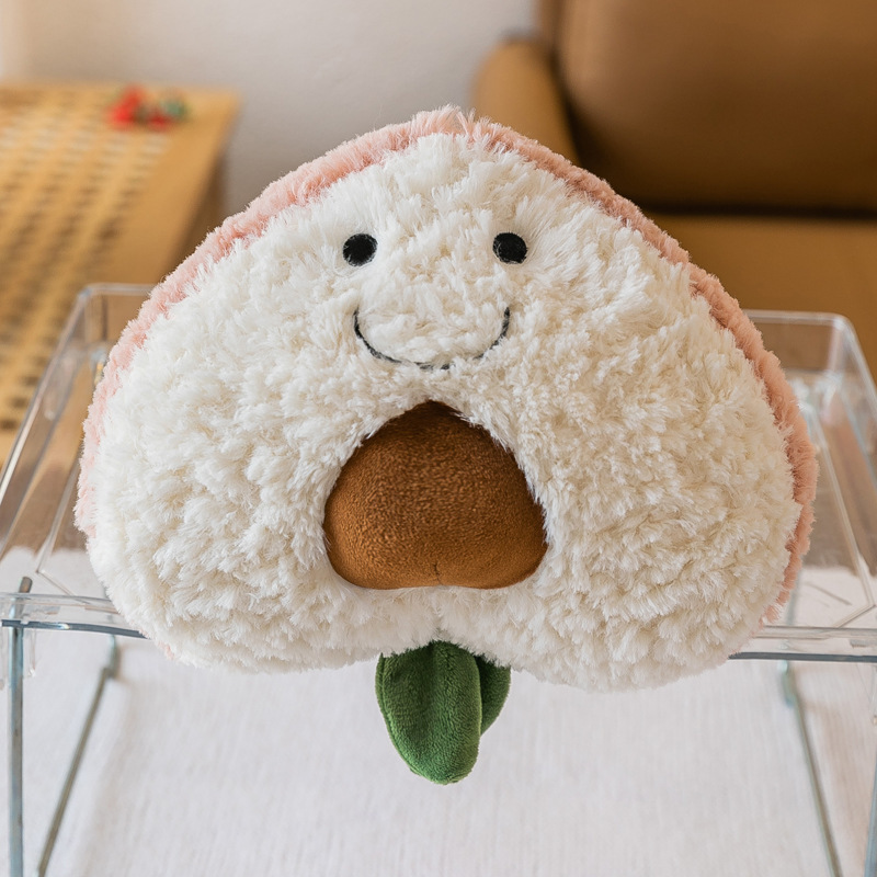 果物のぬいぐるみのペンダントはかわいい人形のトランペットのぬいぐるみをシミュレートして、8寸髪のキャッチマシンの結婚祝いの人形を投げます。|undefined