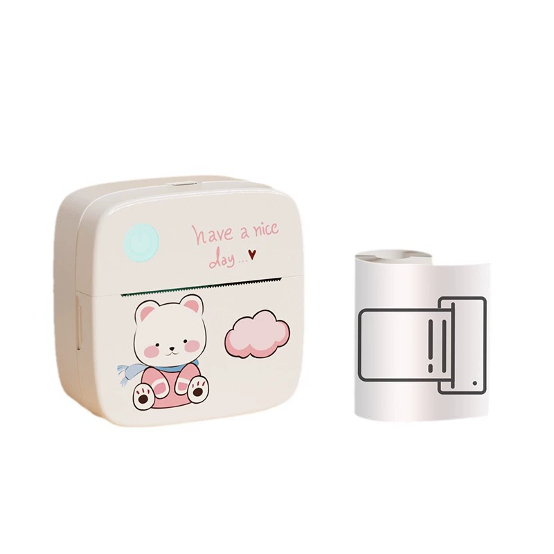 Карманный фото термопринтер, Bluetooth, 200 dpi, бумага 57×30 мм, батарея 1200 mAh