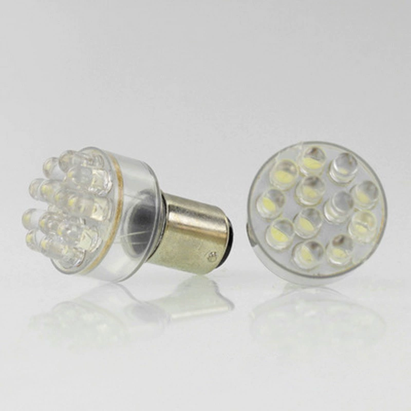 10 штук 12LED универсальная мотоциклетная тормозная подсветка светодиодный brake light S25 указатель поворота задний ход