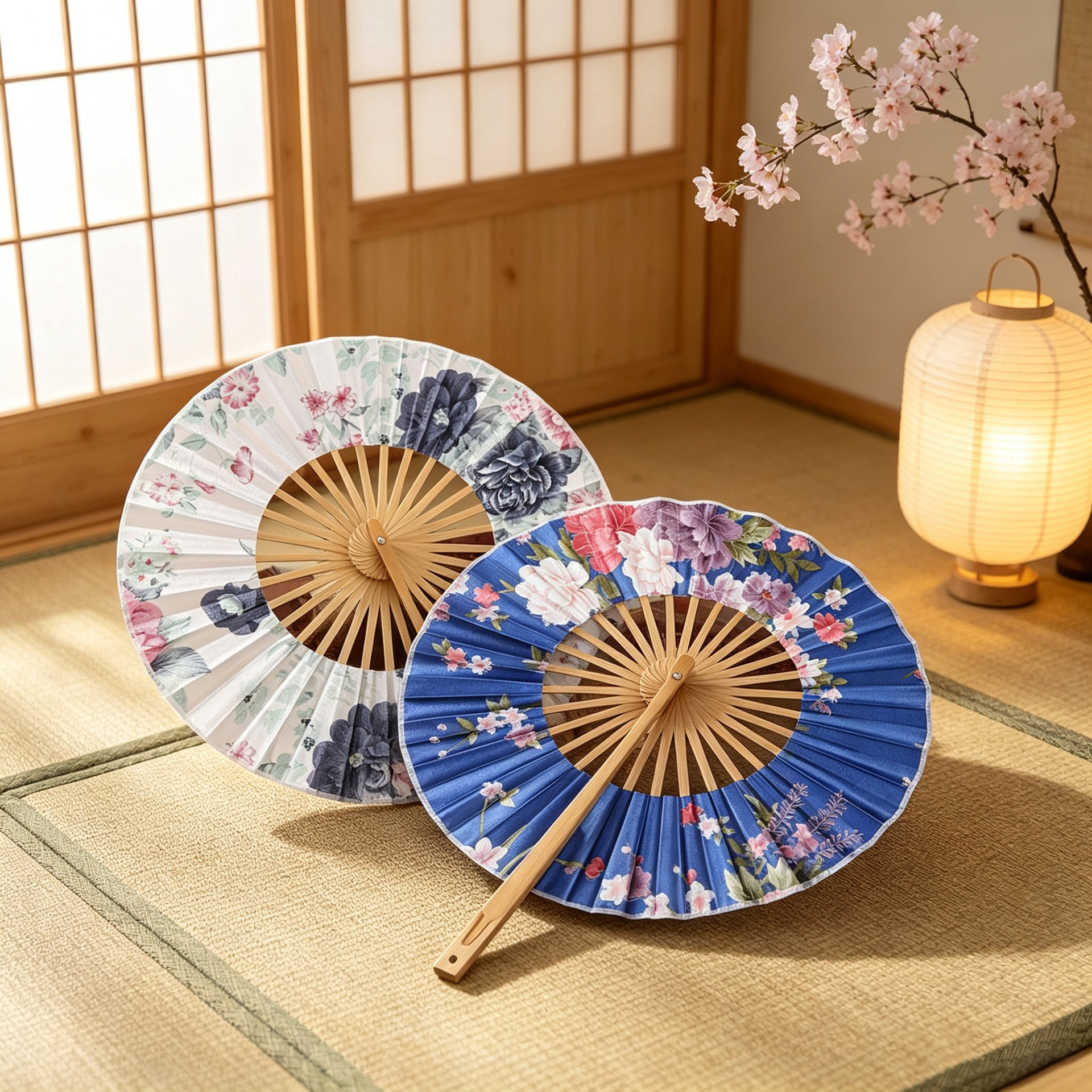 Fábrica de bambú reunión chino antiguo ventilador molino ventilador japonés plegable mango largo ventilador anime danza plegable ventilador al por mayor