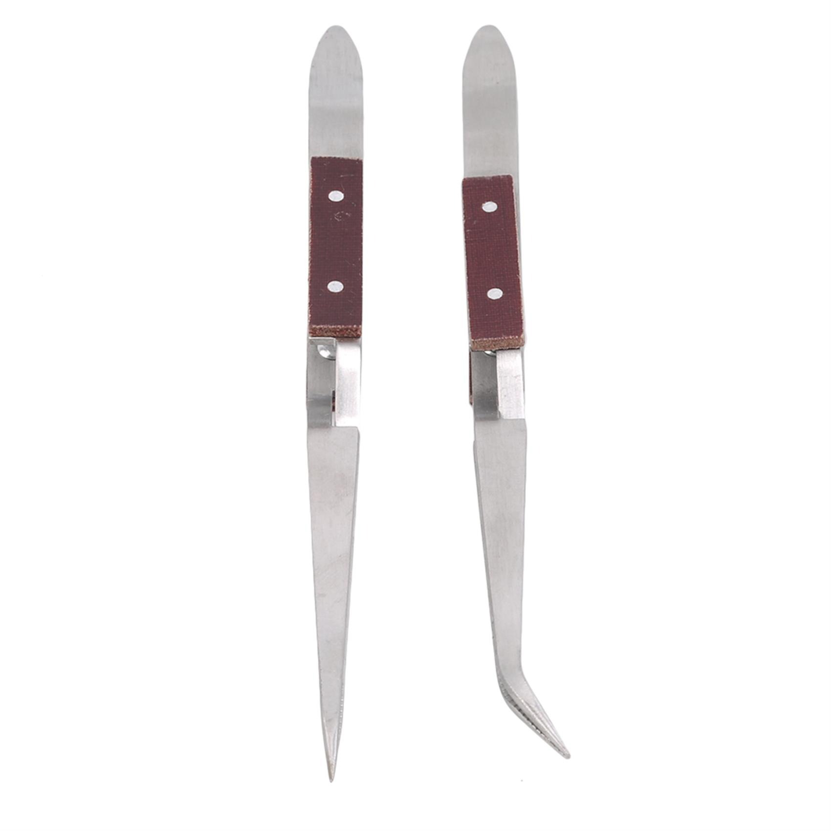 直咀反弹夹弯咀反弹夹不锈钢隔热镊子焊夹夹持打金首饰器材现货