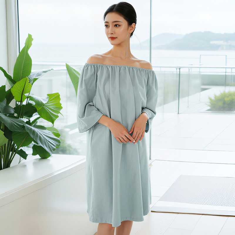 Monet Cotton Massage Clothing for Beauty Salon Special Light Luxury Simple High-end Skin Management Health Massage Embroidered logo