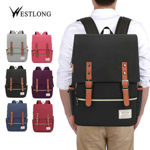 in stock Cross-border Korean Backpack Oxford Cloth Waterproof Backpack Schoolbag Men and Women Casual Computer Backpack 3T52