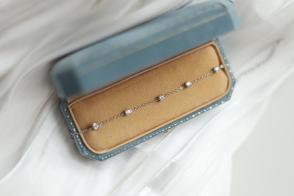 Fashion Solid Color Titanium Steel Inlay Artificial Gemstones Bracelets 1 Piece